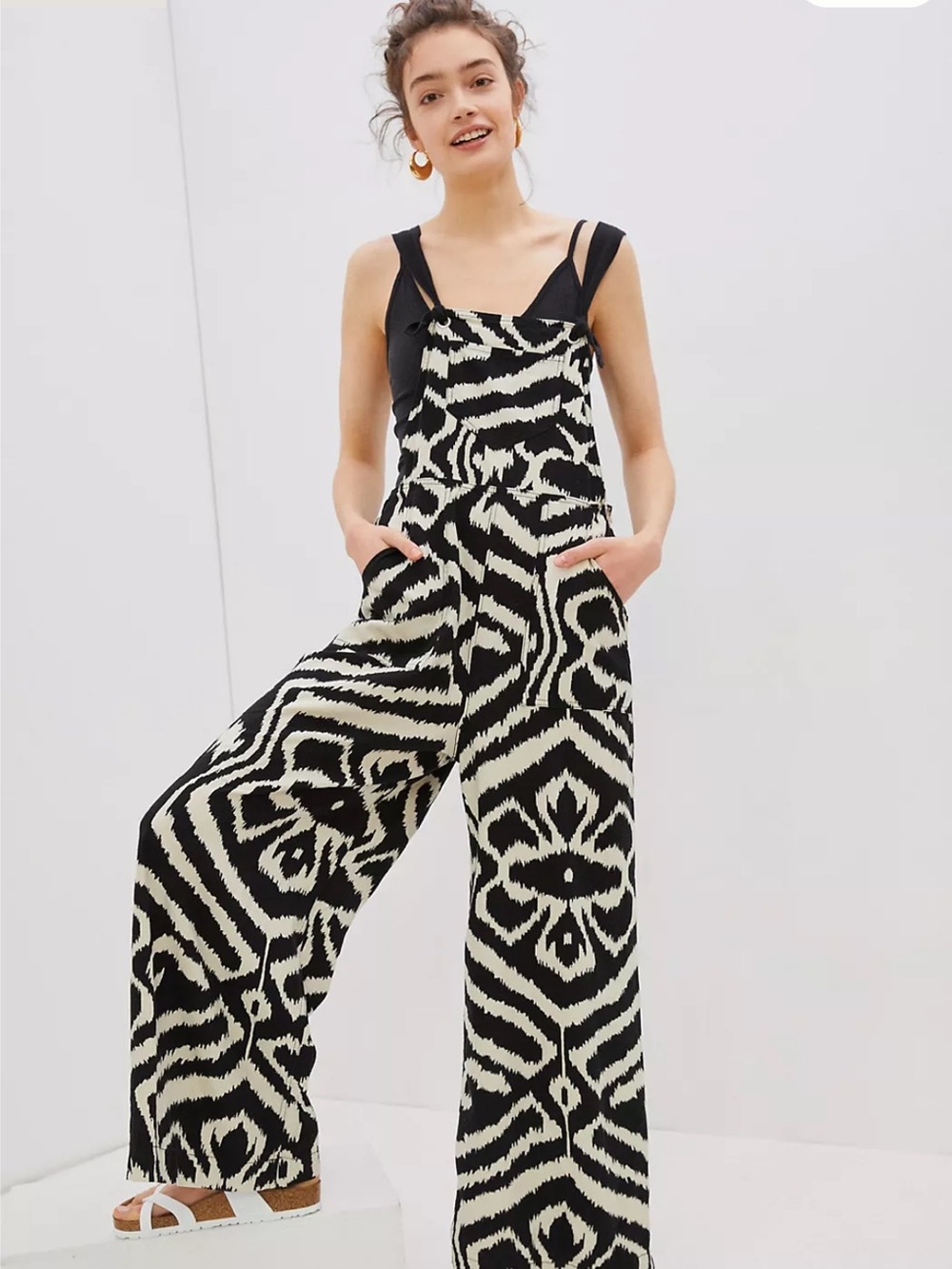 Anthropology Constance Wide-Leg Overalls
